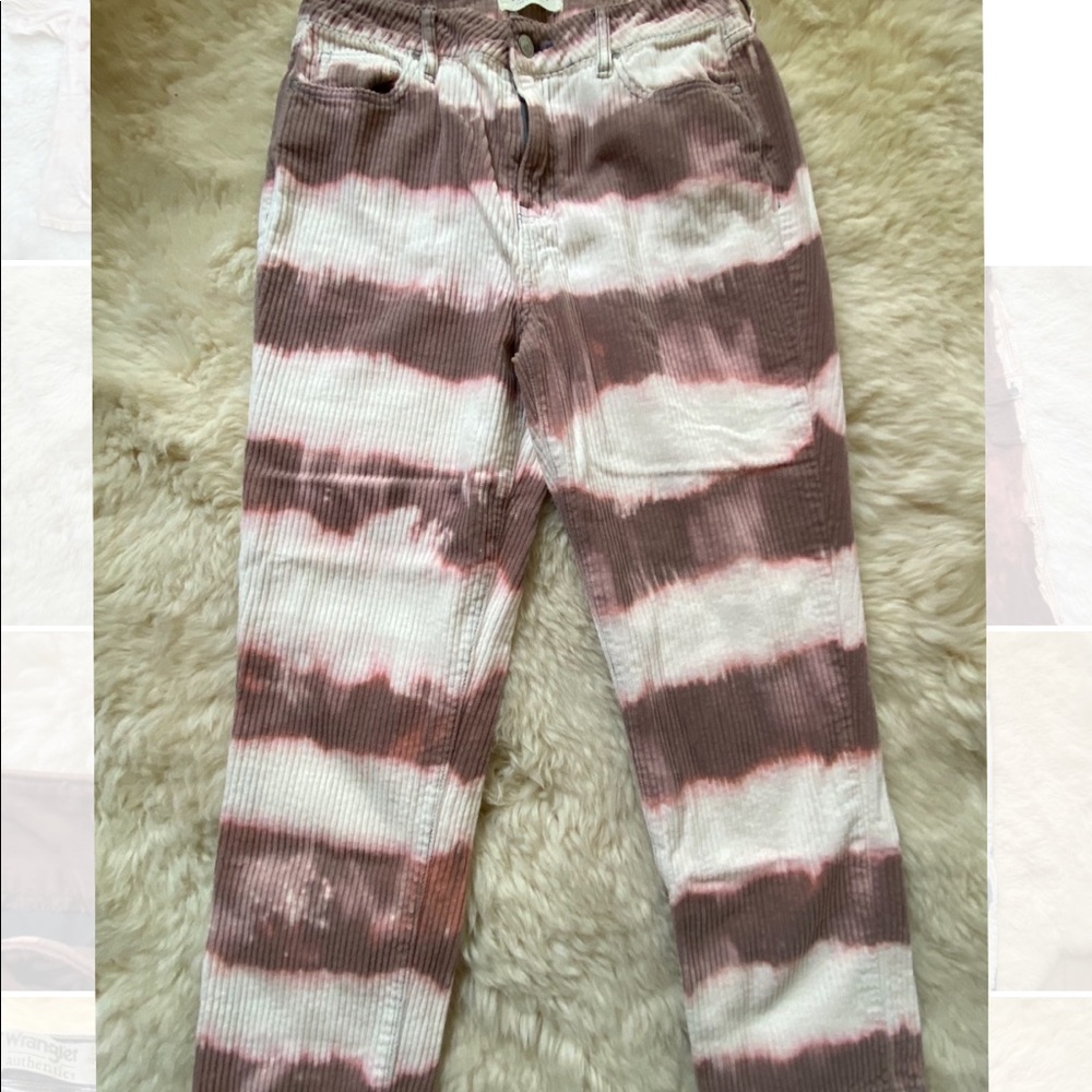 Bleach Patterned High-Waisted Pants - image 2